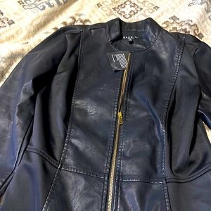 NWT black vegan leather jacket